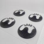 Embossed 3D Silicone Heat Transfer Emblems Transfers Customized
