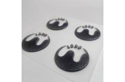 China Embossed 3D Silicone Heat Transfer Emblems Transfers Customized supplier