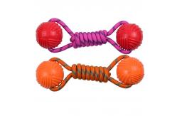 China Elastic Bite Resistant Training Nylon Rope Dog Toy Spherical Molar Teeth Cleaning supplier