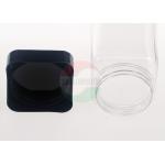 Square Food Grade Clear Plastic Jars With Silk Screen Printing
