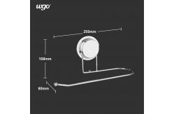 China Damage Free Bathroom Hanging Set Suction Cup Fixed Paper Towel Roll supplier