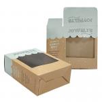 Kraft Paper Tuck Top Auto Lock Boxes With Cutting Windows Customized Shape for sale