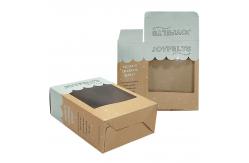 China Kraft Paper Tuck Top Auto Lock Boxes With Cutting Windows Customized Shape supplier