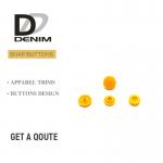 Matt Finish Yellow Plastic Cap Snap Socket & Stud 4 Parts DTM for sale