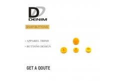 China Matt Finish Yellow Plastic Cap Snap Socket & Stud 4 Parts DTM supplier