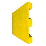 Recycled SGS Polyethylene Plastic Skids Pallet 1200x1000 Yellow Euro Type for sale