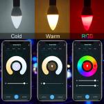 10W Remote Control Smart Wifi LED Bulb Aluminum PC Lamp Bulb