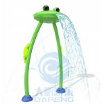 Water Amusement Park Equipment Stainless Steel Water Squirt Frog For Spray Zone for sale