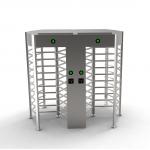 Polished 304 Stainless Steel Full Height Turnstiles AC 220V 50Hz for sale