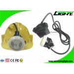 IP67 Led Mining Cap Lights , Rechargeable Underground Safety Headlamps 10000lux 6.6Ah for sale