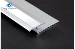 China Chrome Carpet To Tile Trim 2 Piece Screw Down Aluminum Profiles supplier