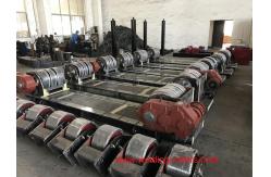 China 100 Ton Pipe Welding Turning Rollers Bolt Adjustment For Wind Tower supplier