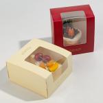 Wholesale customization with logo transparent window cake and pastry packaging baking box for sale
