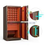 Double Compartment Jewelry Lock Box Fingerprint Lock H1680mm Safe Watch Box