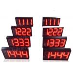 Semi - Outdoor Digital Price Sign Gas Station Regular Red Color 12'' 300mm for sale