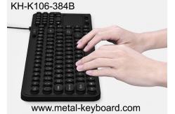 China Ruggedized Industrial Silicone Rubber Keyboard 106 Keys With Plastic Touchpad supplier