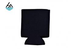 China Custom Neoprene Can Holder Neoprene Beer Can Cooler Stitched Fabric Edges supplier