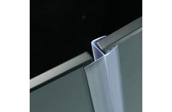 China Frameless Sliding Shower Door Vertical Seal Strip PVC Water Retaining Fittings supplier