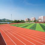 Rubber floor for running track Full Pour system IAAF Rubber athletic track for sale