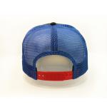Customized Blank Woven Patch Trucker Cap 5 Panel Curved Long Bill