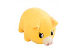 China 30cm Polyester Pink Yellow Pig Stuffed Plush Toys Large Pet Sleep Pillow supplier