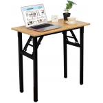 No Assembly Folding Computer steel executive Desk For Saving Space