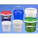 Seal Lid Round Plastic Bucket with Custom Logo Printing Various Capacity Options for sale
