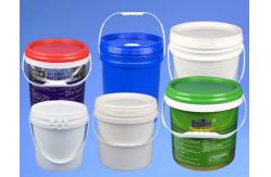 China Seal Lid Round Plastic Bucket with Custom Logo Printing Various Capacity Options supplier