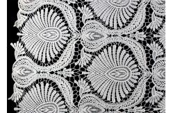 China Heavy Embroidey Polyester Lace Fabric With French Venice Guipure DTM Azo Free supplier