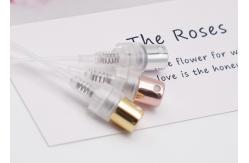 China Crimpless Rose Gold Perfume Spray Pump Aluminum Plastic With Collar For Bottles supplier