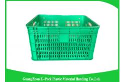 China Space Saving Heavy Duty Plastic Crates , Stackable Storage Containers Nested Freely supplier