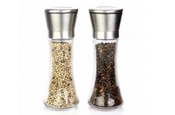 China Transparant 80ml Glass Spice Containers  With Plastic Caps supplier