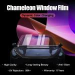 2mil Chameleon Window Paint Protection Film Dynamic Color Changing for sale