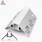 Angle Aluminium LED Strip Light Profile 0.8mm Thickness Sandblasting Finish