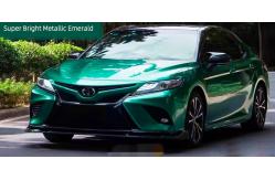 China Coating Metallic Emerald Gloss Car Vinyl Wrap With Scratch Protection supplier