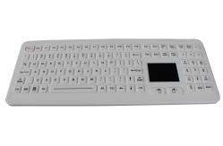 China 108 keys silicone rubber medical keyboard with rough touchpad and USB interface supplier
