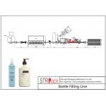 Cream Filler Paste Bottle Filling Line With 10 Nozzles Volumetric Piston Filling Machine for sale