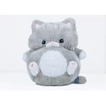Huggable Soft Plush Toys Grey / White Color 100% Polyester Material for sale