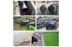 China EPDM Check Valve Seated For Round Sewage Discharge Rainwater Flood Control Pipe supplier