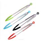 Antirust Silicone Kitchen Tongs , Grillhogs Barbecue Grill Tongs 3pcs for sale
