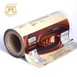BOPP Coffee Tea Milk Plastic Roll For Food Packaging Opaque Heat Seal Laminating Film for sale