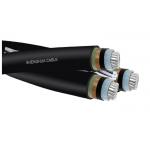Black XLPE Insulated Aerial Bunch Cable For Overhead Distribution Lines for sale