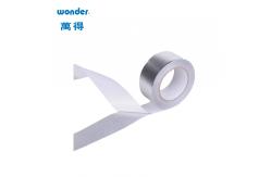 China Matte Silver Aluminum Foil Tape Single Sided Waterproof High Temperature Proof supplier