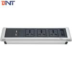 double usb charger interface desktop mount socket with hidden screw design TMS103 for sale