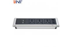 China double usb charger interface desktop mount socket with hidden screw design TMS103 supplier