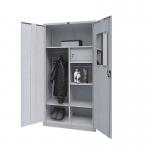 Easy Assemble Home 0.6mm Cam Key Security Grey Steel Wardrobe for sale