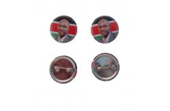 China Custom Round Tinplate Pin Badges with Safety Back – Promotional Metal Button Badges supplier