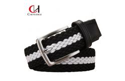 China Non Punching Breathable Woven Elastic Belt Casual Men'S Canvas Belt High Grade supplier