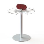 Multiple Hooks Spinner Metal Clothing Display Rack For Toggery for sale