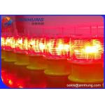 3W Power Solar Obstruction Light Recyclable Batteries For Towers / High Building